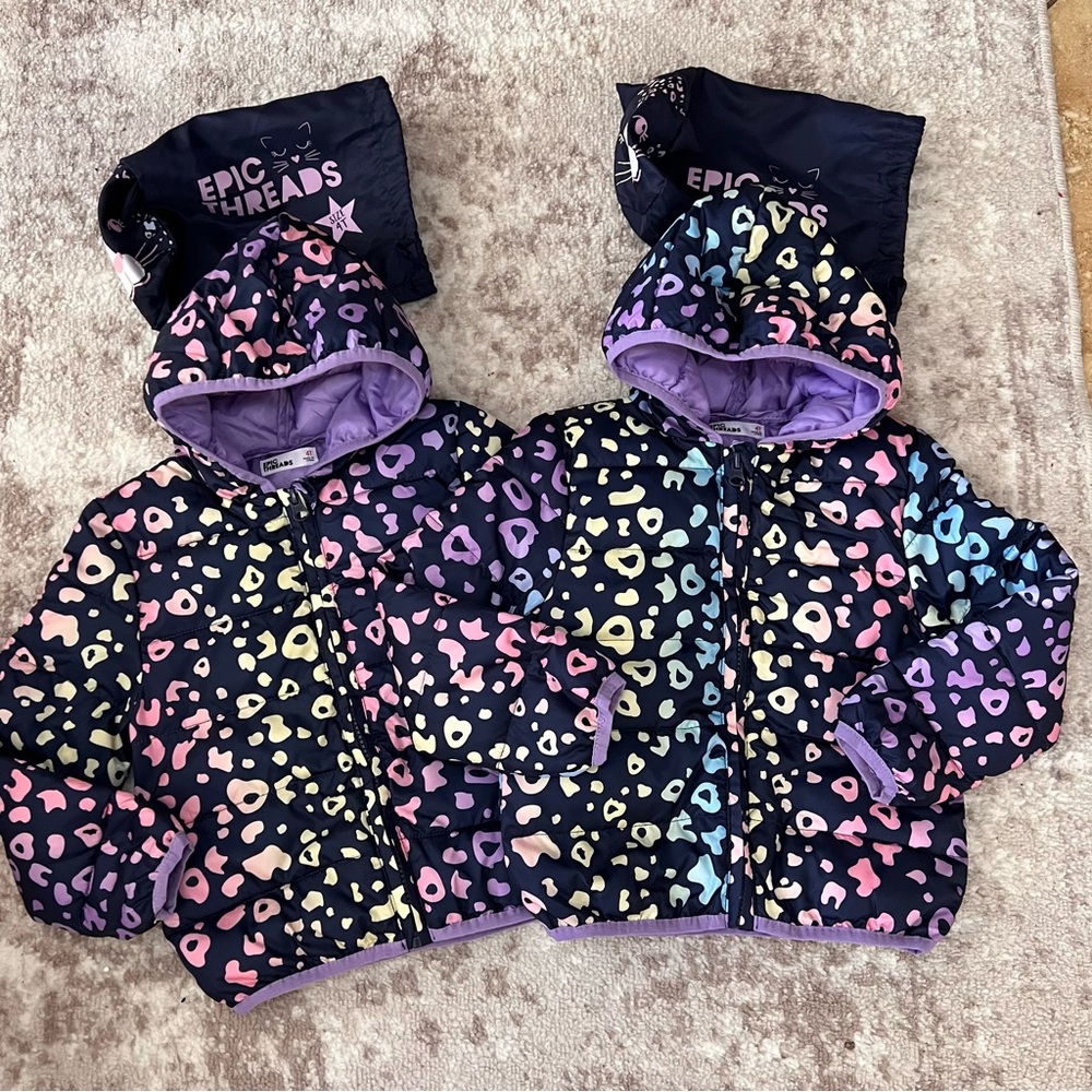 Epic Threads Girls Toddler packable winter jacket